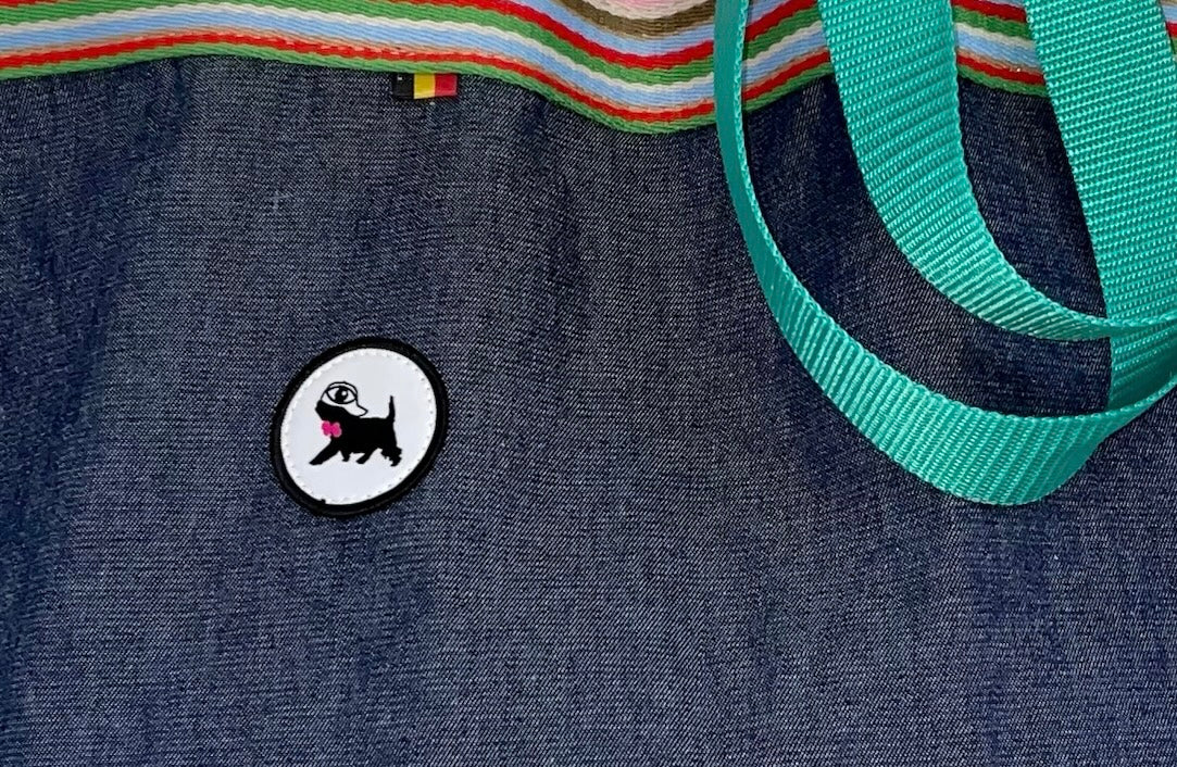 Sac de courses M, pliable, jeans