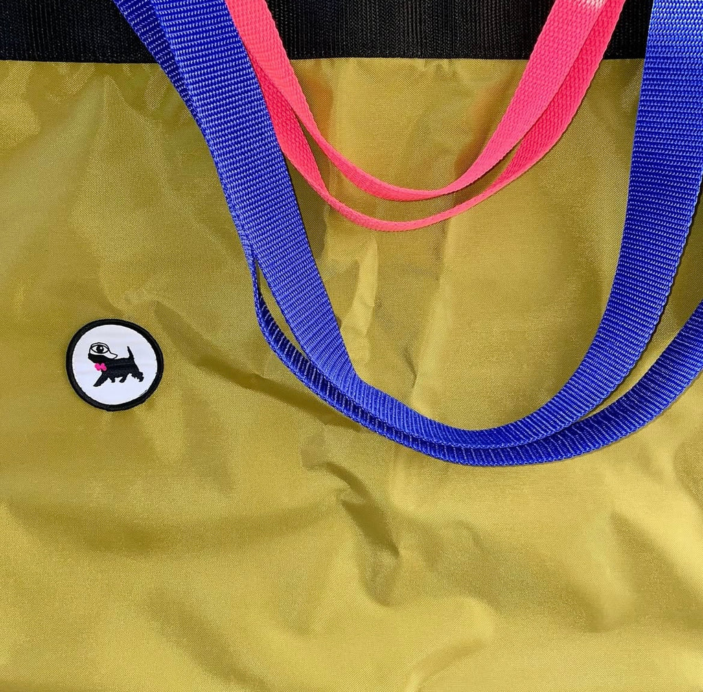 21A sac pliable anis détails couleurs de sangles 