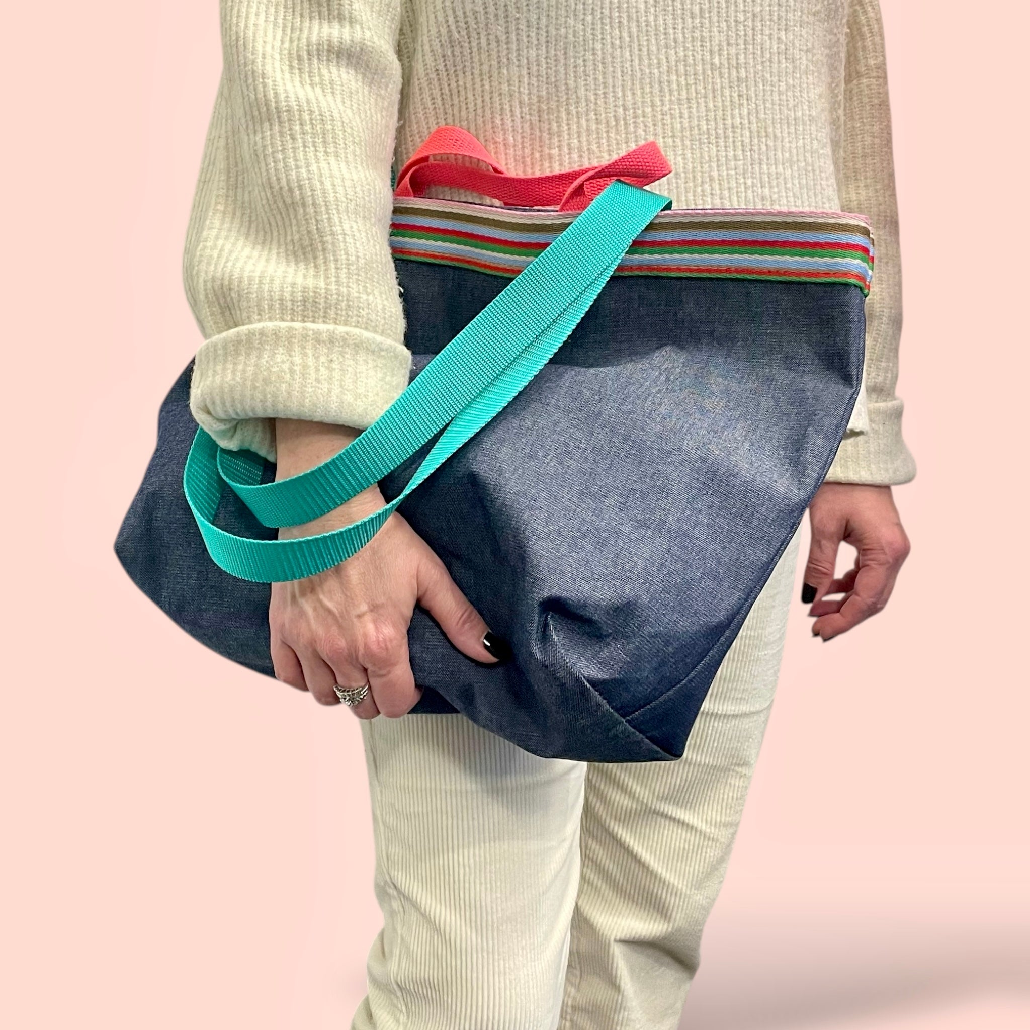 21A sac pliable en jeans 