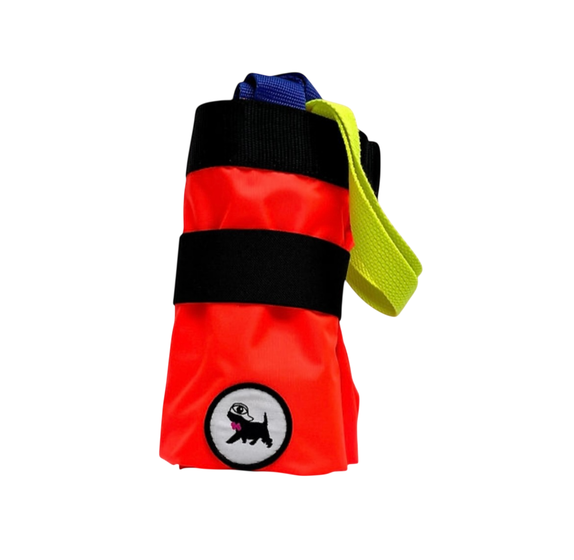 Sac de courses L, pliable, orange fluo