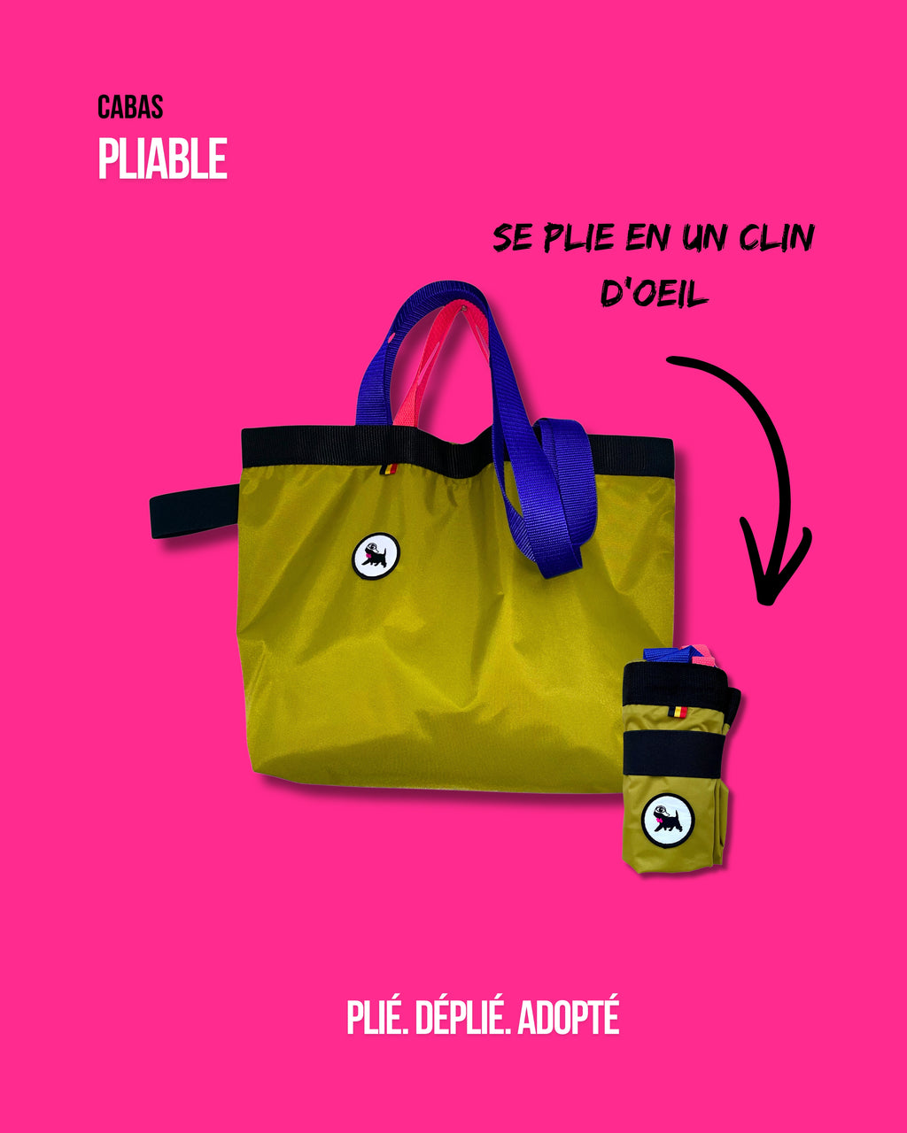 Cabas pliable 14 L - Kaki