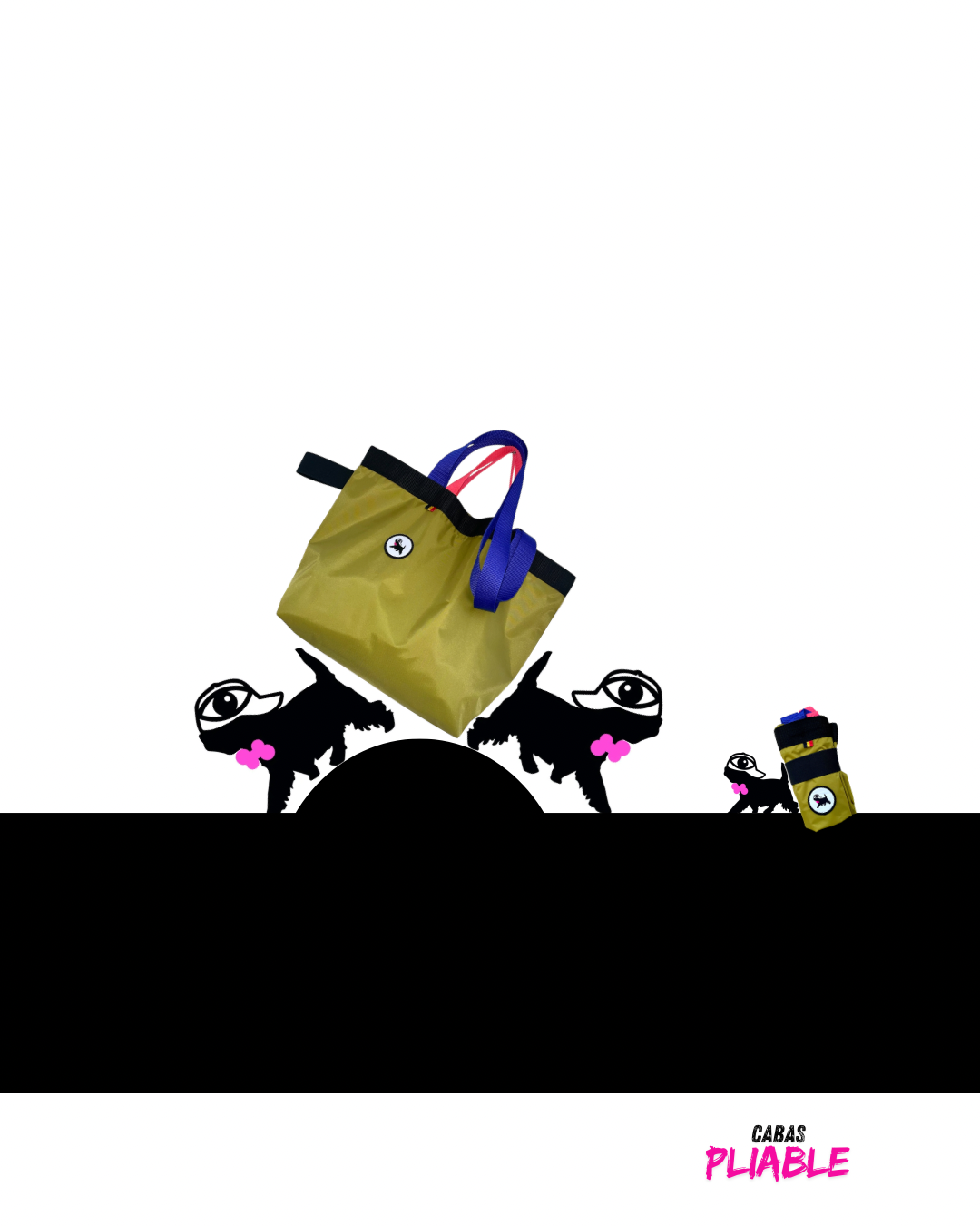 Sac de courses M, pliable, vert anis