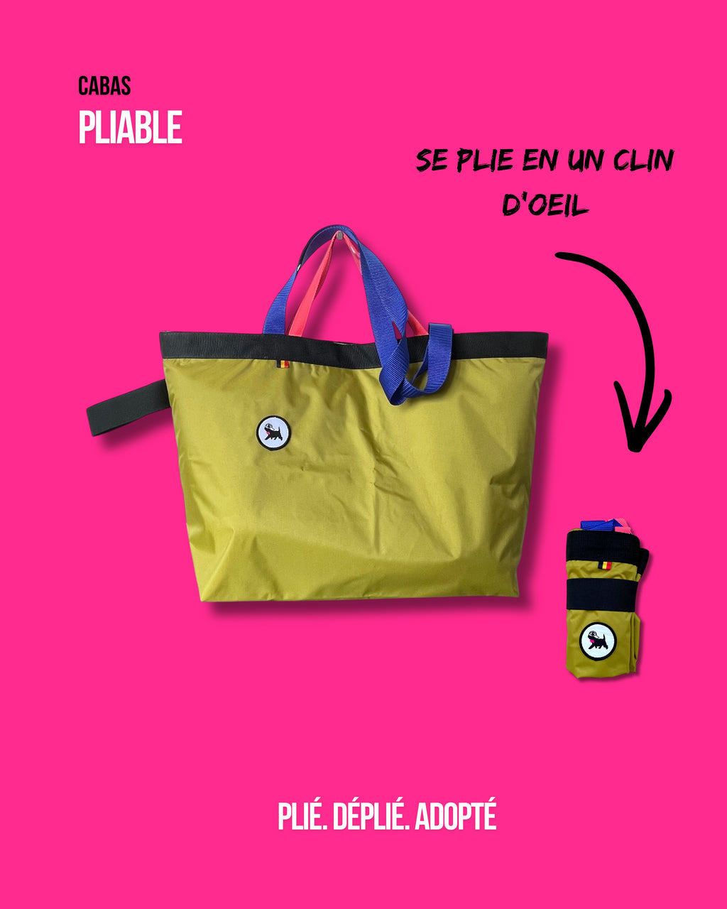 Cabas pliable 28 L - Kaki