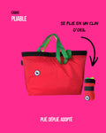 Cabas pliable 28 L - Rouge
