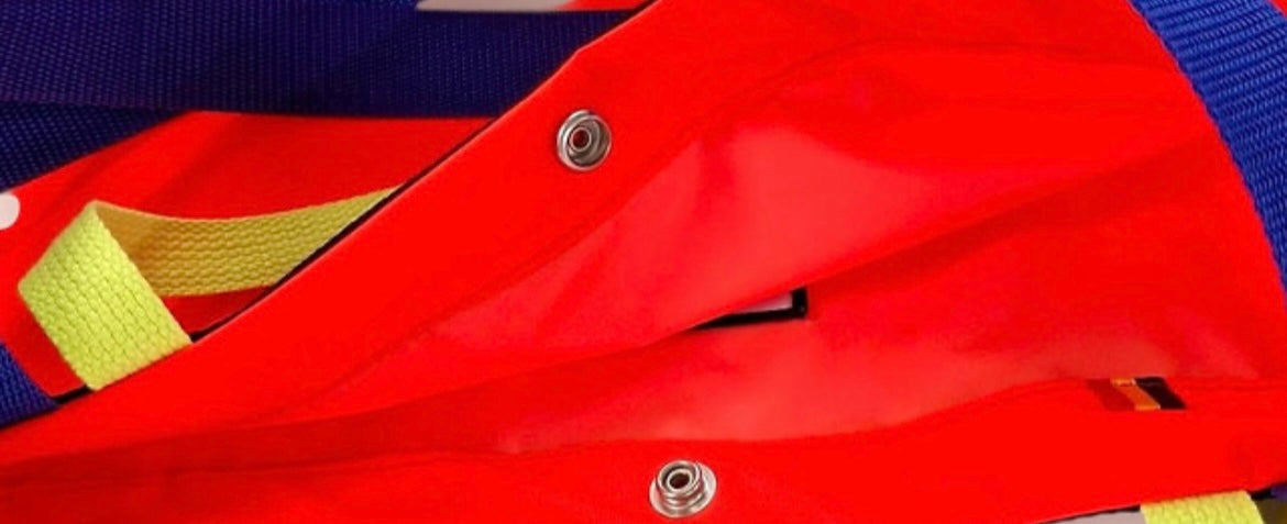 Sac de courses L, pliable, orange fluo