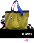 Sac de courses L, pliable, vert anis