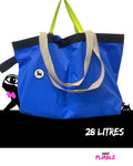 Sac de courses L, pliable, bleu roy