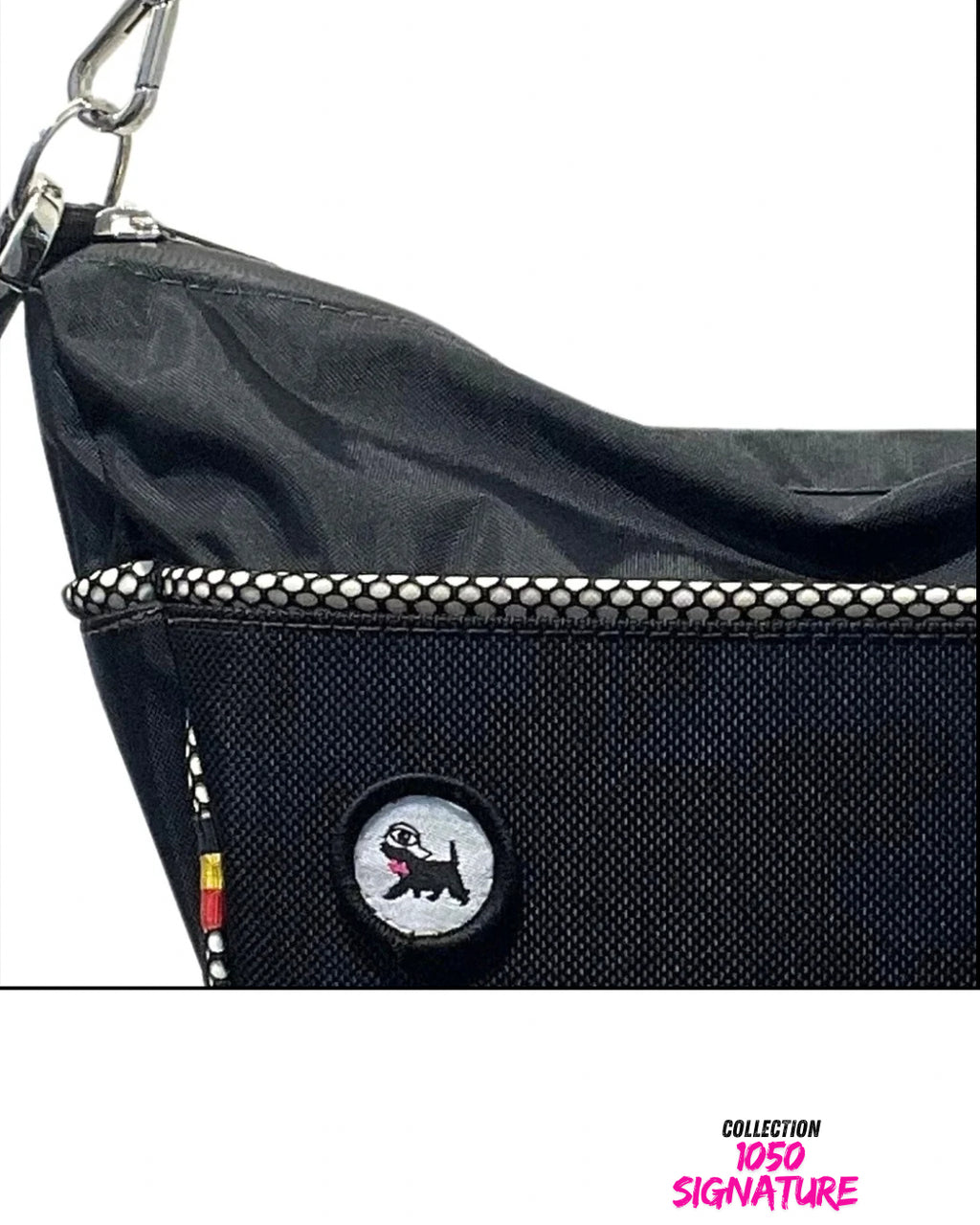 Sac bandoulière noir 2-en-1 | 1050 Signature