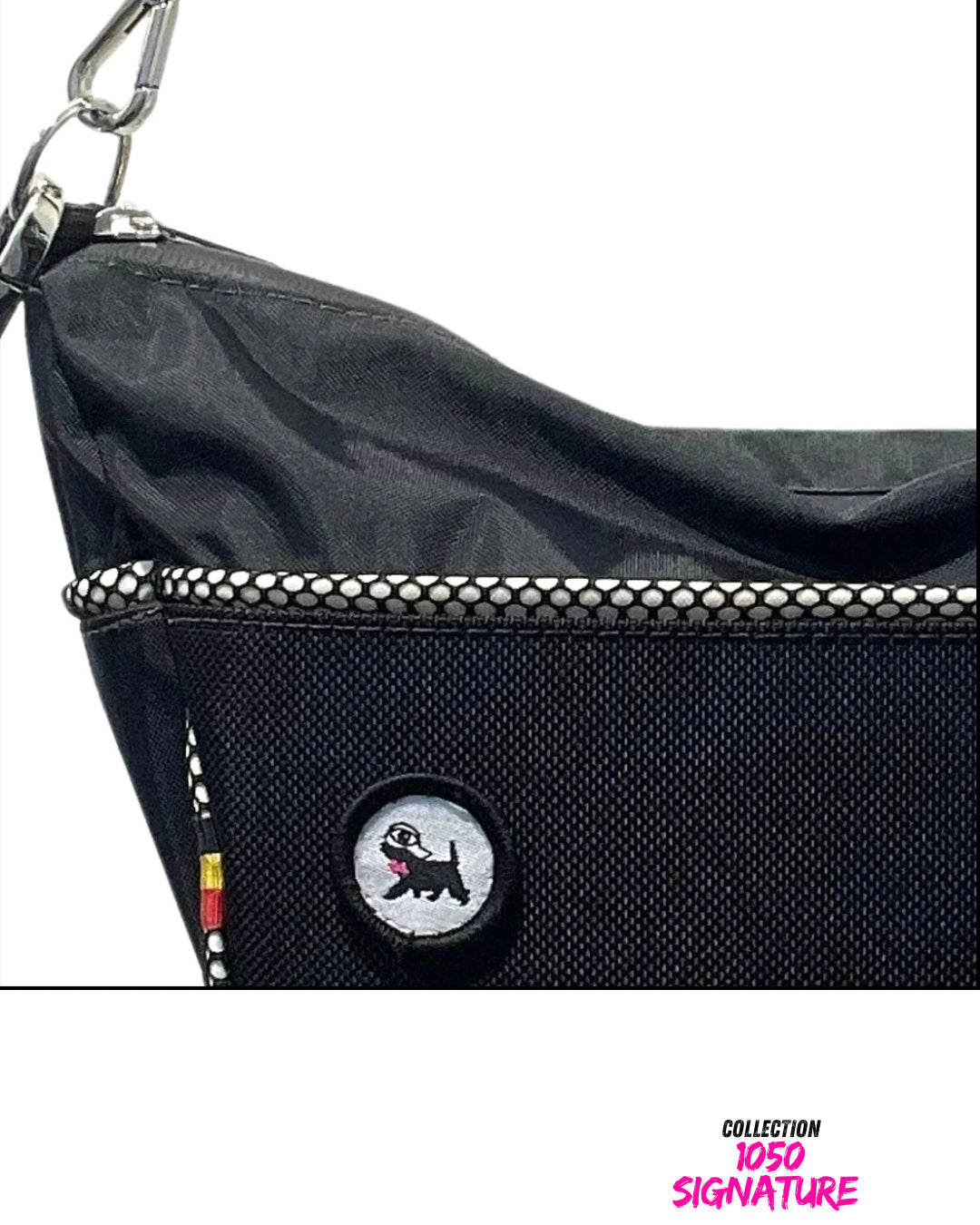 Sac bandoulière noir 2-en-1 | 1050 Signature