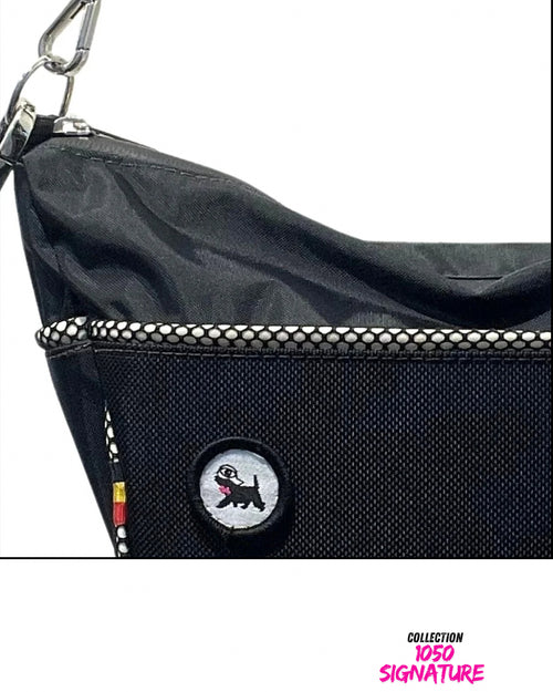 Sac bandoulière noir 2-en-1 | 1050 Signature