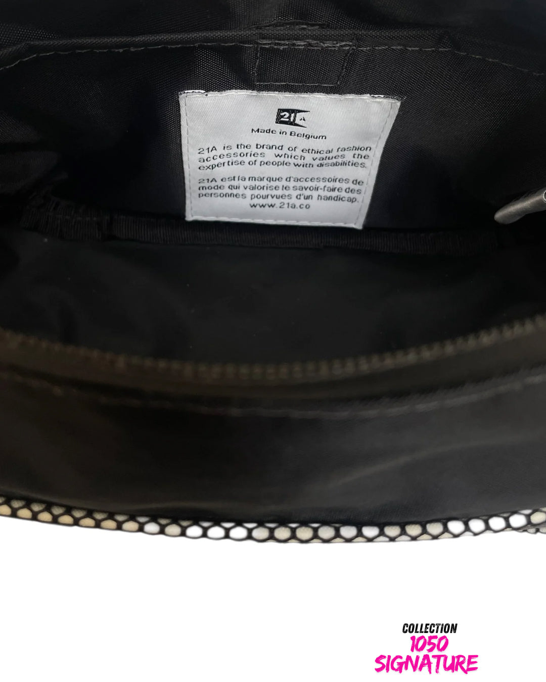 Sac bandoulière noir 2-en-1 | 1050 Signature